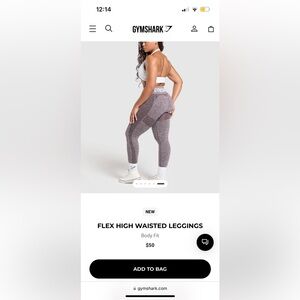 gymshark purple leggings